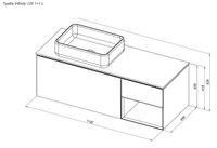 Тумба под раковину Allen Brau Infinity 120 1.21006.NO L дуб — фото 12, Тумбы под раковину