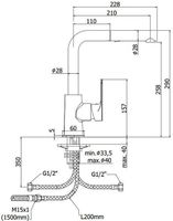 Смеситель для кухни Paffoni Sly SY285CR — фото 2, Смесители для кухни