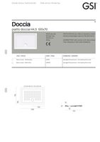 PIATTI DOCCIA душевой поддон над уровнем пола/вровень с полом 100x70х4,5 ceramic anti-slip керамический белый матовый арт-438909 — фото 3, Керамические душевые поддоны