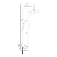 Товар: Душевая система BELZ B24713-8, белый - фото 1 Душевая система BELZ B24713-8, белый — фото 1, Душевые стойки