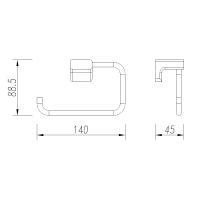 Tivoli Держатель туалетной бумаги, хром арт-AQM7306CR — фото 2, Держатели туалетной бумаги