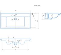 Товар: Подстолье Толедо 105 подвесное 11211 - фото 4 Подстолье Толедо 105 подвесное 11211 — фото 4, Тумбы под раковину