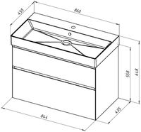 Товар: Тумба под раковину Allen Brau Infinity 85 1.210026.PWM папирус матовый - фото 2 Тумба под раковину Allen Brau Infinity 85 1.210026.PWM папирус матовый — фото 2, Тумбы под раковину