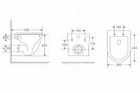 Унитаз ABBER Bequem AC1132TC подвесной белый, безободковый, смыв торнадо, с закрытым дном — фото 6, Подвесные унитазы