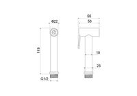 Товар: AQ2057BG гигиенический ручной душ, шлиф. золото - фото 2 AQ2057BG гигиенический ручной душ, шлиф. золото — фото 2, Гигиенические души