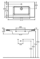 Раковина Allen Brau Fantasy 82 4.11025.20 белый глянец — фото 3, Раковины встраиваемые сверху