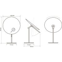 Товар: 116201252 Косметическое зеркало d.180 мм хром BEMETA - фото 2 116201252 Косметическое зеркало d.180 мм хром BEMETA — фото 2, Косметические зеркала