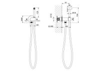 Товар: AQ1024BG ОБЕРОН комплект для гигиенического душа встроенный (смеситель + гигиеническая лейка + шланг), шлиф. золото - фото 3 AQ1024BG ОБЕРОН комплект для гигиенического душа встроенный (смеситель + гигиеническая лейка + шланг), шлиф. золото — фото 3, Гигиенические души