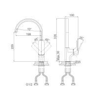 Товар: Смеситель для кухни D&K Berlin , белый арт-DA1432422 - фото 2 Смеситель для кухни D&K Berlin , белый арт-DA1432422 — фото 2, Смесители для кухни