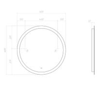 Зеркало с подсветкой VIGO Otti Comfort 600 183 — фото 6, Зеркала в ванную комнату