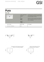 раковина встраиваемая сверху PURA 50x38 белый арт-884711 — фото 5, Раковины встраиваемые сверху