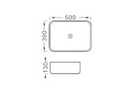 Раковина накладная для установки на столешницу AQUATEK ВЕГА 500*390*130, матовый белый арт-AQ5515-MW — фото 5, Раковины накладные