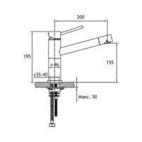 Товар: Смеситель для кухни Timo Saona 2303F sandy 2303Fsandy - фото 2 Смеситель для кухни Timo Saona 2303F sandy 2303Fsandy — фото 2, Смесители для кухни