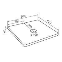 Тумба подвесная NORDIC 60 /левая/ со столешницей из массива 60 см под накладную раковину /AQUA DE MARCO 5060CNOR060/H/L — фото 13, Тумбы под раковину