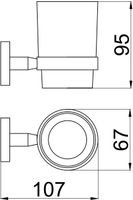 Стакан Allen Brau Priority 6.31002-GB золото — фото 3, Стаканы для зубных щеток