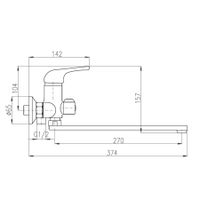 Смеситель Sazava для ванной, SA053.5 — фото 4, Смеситель для ванны
