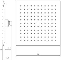 Верхний душ Aquanet Static арт-AF330-84-S250B — фото 3, Верхние души