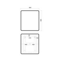 Товар: Зеркало с подсветкой и термообогревом IDDIS Cloud X 80 см арт-CLX80T0i98 - фото 3 Зеркало с подсветкой и термообогревом IDDIS Cloud X 80 см арт-CLX80T0i98 — фото 3, Зеркала в ванную комнату