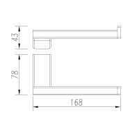 Tivoli Держатель туалетной бумаги, золото шлифованное арт-AQM7309BG — фото 2, Держатели туалетной бумаги