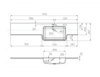Раковина HOTEL B 151, правая, белая арт-1A709531PI01P — фото 3, Раковины подвесные