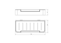 Товар: AQ4966MB полка для душа со стеклоочистителем, матовый черный - фото 12 AQ4966MB полка для душа со стеклоочистителем, матовый черный — фото 12, Полки для ванной и душа