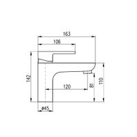 Смеситель Vltava для умывальника, VT426.5CMAT — фото 2, Смесители для раковины