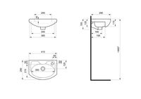Раковина SANTEK Азов 40 мебельная белый арт-WH110254 — фото 9, Раковины подвесные