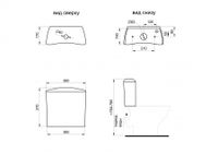 Унитаз-компакт "Вест" косой выпуск, с кнопочной арматурой и сиденьем SANTERI 1P2018S0000BF — фото 10, Напольные унитазы