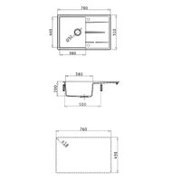 Товар: Кухонная мойка ABBER Quarz AQ2904B черная - фото 7 Кухонная мойка ABBER Quarz AQ2904B черная — фото 7, Кухонные мойки