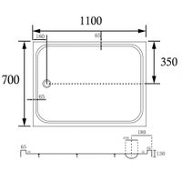 Товар: Душевой поддон ABBER 110х70 прямоугольный, акриловый, белый арт-AD3C117 - фото 8 Душевой поддон ABBER 110х70 прямоугольный, акриловый, белый арт-AD3C117 — фото 8, Акриловые душевые поддоны