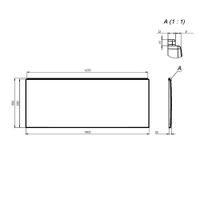 Товар: W93A-140-070W-P Gem панель фронтальная для ванны 140 см - фото 2 W93A-140-070W-P Gem панель фронтальная для ванны 140 см — фото 2, Ванны и комплектующие