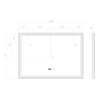 Зеркало с подсветкой VIGO Geometry Luxe 1000 211 — фото 10, Зеркала в ванную комнату