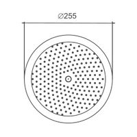 Верхний душ BELZ , брашированное золото арт-BD01-5 — фото 2, Верхние души