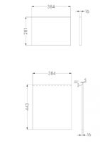 Фасады для тумбы ЛОНДРИ 40, компл. 2шт., дуб сантана 1A274901LH0C0 — фото 2, Тумбы под раковину