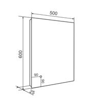 Зеркало с LED-подсветкой SIRIUS (50*60) /AQUA DE MARCO SIR50/60 — фото 11, Зеркала в ванную комнату