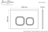 Комплект 3в1 IBERICA BLANCA инсталляция SILENCIO MINI, унитаз BURGOS ALTO белый, кнопка смыва ESTI-Q золото глянцевое (IB.001M.BRA.234.836) — фото 14, Комплекты унитаз + инсталляция