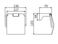 Бумагодержатель арт-51007 — фото 2, Держатели туалетной бумаги