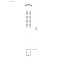 Savona Лейка латунная, хром арт-AQM8512CR — фото 2, Лейки для душа