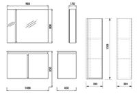 VERTI Нижний модуль с раковиной (100 см) c дверцами VE0100.42.VV арт-VE0100.42.VV + SU100-00CB00E-0000 — фото 2, Тумбы с раковиной