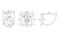 Комплект подвесной унитаз ABBER Bequem AC1100T белый с инсталляцией AC0105 и кнопкой AC0121MMG золото матовое AC1100T-AC0105-AC0121MMG — фото 10, Комплекты унитаз + инсталляция
