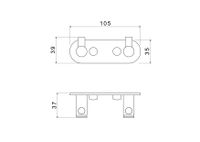 Товар: AQ4102BGM ЕВРОПА крючок двойной, оружейная сталь - фото 2 AQ4102BGM ЕВРОПА крючок двойной, оружейная сталь — фото 2, Крючки для полотенец
