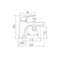 Смеситель Colorado на борт ванны с переключателем, арт-CO148.5 — фото 2, Смесители на борт ванны