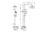 Товар: AQ2465MB ЛИРА душевая система (смеситель для душа) 250х250мм, матовый черный - фото 2 AQ2465MB ЛИРА душевая система (смеситель для душа) 250х250мм, матовый черный — фото 2, Душевые системы
