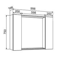 Товар: Зеркальный шкаф SYDNEY 100 / AQUA DE MARCO 1100WCSYD - фото 8 Зеркальный шкаф SYDNEY 100 / AQUA DE MARCO 1100WCSYD — фото 8, Зеркальные шкафы в ванную