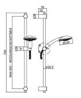 Душевой гарнитур Paffoni Prestige ZSAL118CR хром — фото 2, Душевые гарнитуры