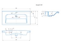 Раковина KIROVIT Леонардо 1050 мебельная белый 4630055550425 арт-Вн КтУЛ105 — фото 3, Раковины встраиваемые сверху
