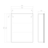 Товар: Зеркальный шкаф VIGO Geometry Comfort 60 подвесной белый (220) - фото 9 Зеркальный шкаф VIGO Geometry Comfort 60 подвесной белый (220) — фото 9, Зеркальные шкафы в ванную