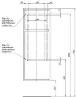 Шкаф-пенал Aquanet Милан 35 дуб рошелье (малый) арт-00339956 — фото 9, Пеналы для ванной комнаты