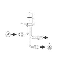 Переключатель керамический квадратный, 3 режима арт-MD0449 — фото 2, Переключатели потоков