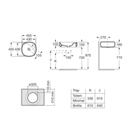 BEYOND раковина полувстраиваемая 430X430 MLGR, ROCA арт-73270B9630 — фото 3, Раковины накладные
